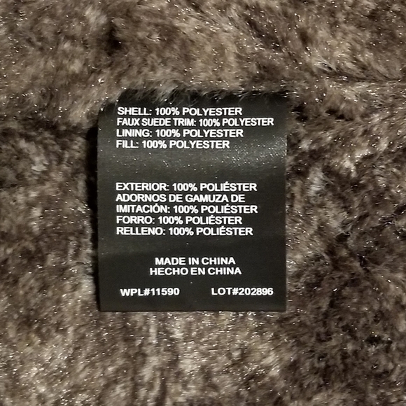 SOLD ON MERCARI! 2/$24 NWOT BLACK VEST WITH FAUX BROWN FUR LINING! - Picture 9 of 12